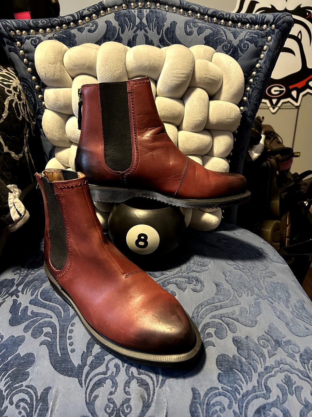 Dr Martens Oxblood Zillow Rub Off size 7/EU 38